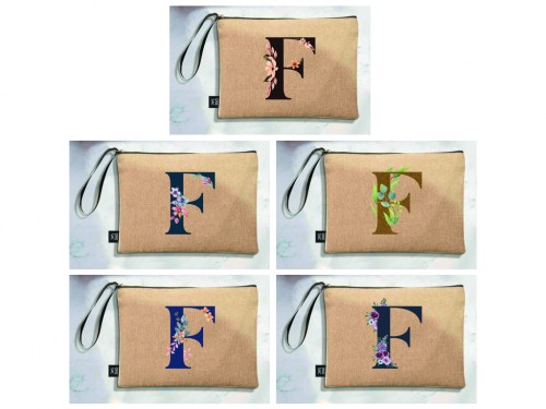 handbag letter f - wedding gifts